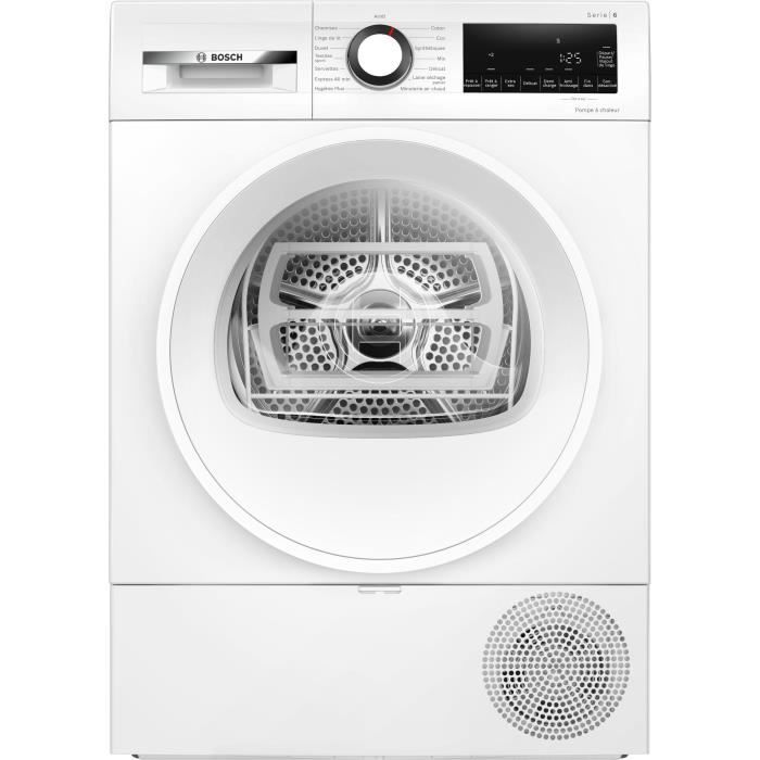 Sèche-Linge Pompe À Chaleur Bosch Série 6 WQG133DTFR – 8 Kg, Classe A++