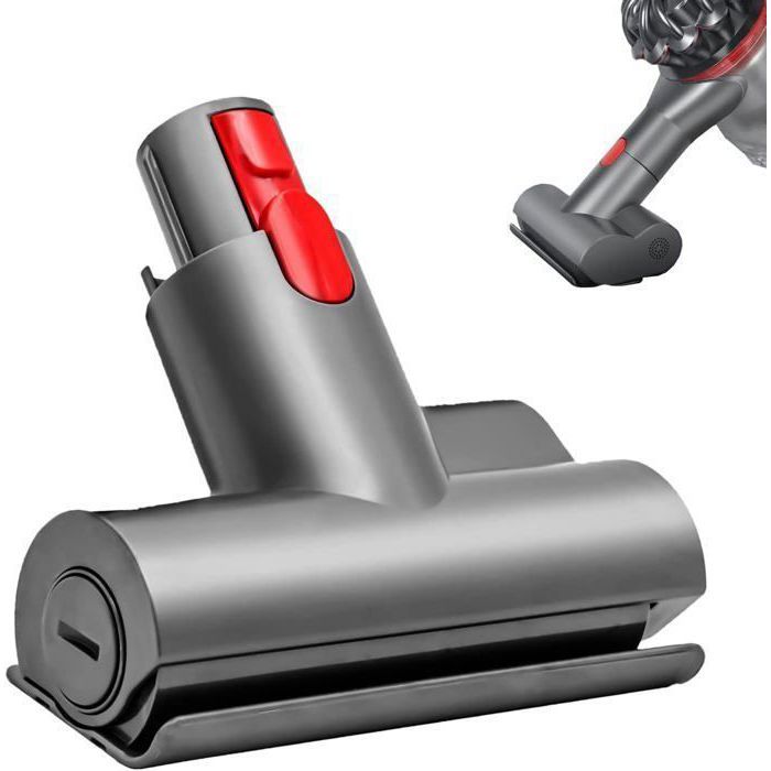 Brosse Matelas Mini Turbo Motorisée compatible pour Dyson V8 V10 V11 Brosse à Dégagement Rapide pour Canapé Siège de Voiture
