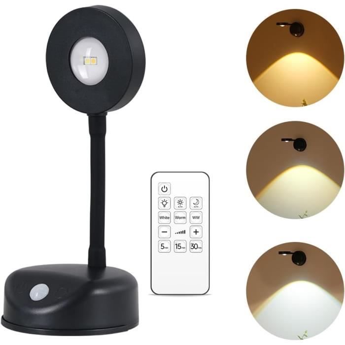 BRIMOREA Lampe Murale LED Rechargeable - Veilleuse 4 Couleurs Portable Pour Enfant Et Chambre