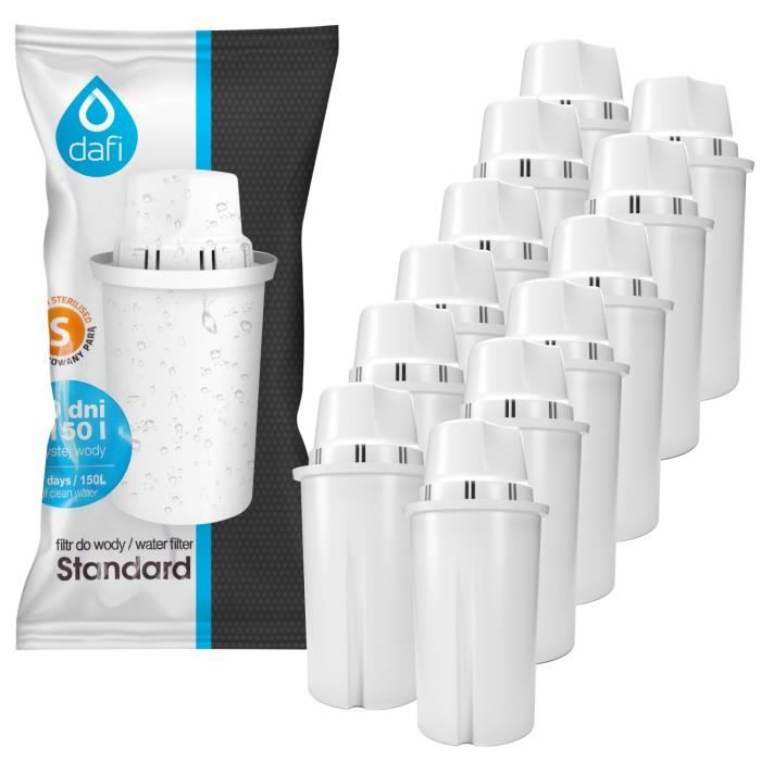 PearlCo, Pack of 12 Classic Filters (Compatible with Brita Classic