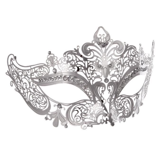 Masque De Mascarade à Franges Perlé - Or Ou Argent - Réglable - Pour Fête, Halloween, Danse Orientale - Accessoire Femme