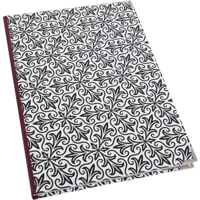 Carnet De Notes Vierge Noir Et Blanc - Ornements Orientaux - Livre Vierge À Écrire Soi-Même