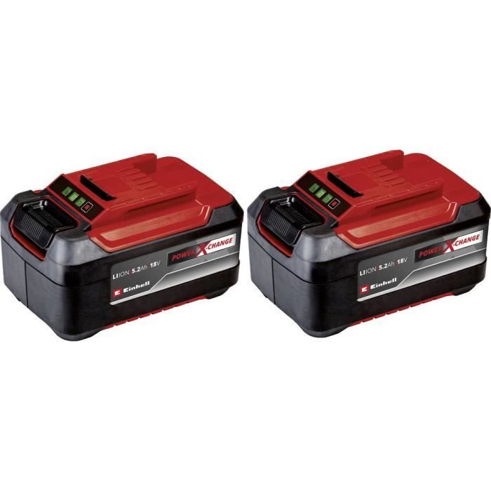 Batterie pour outil Einhell Power X-Change Akku 2x 18V 5,2Ah PXC-Twinpack 4511526 - EINHELL - 18V 5.2Ah Li-Ion