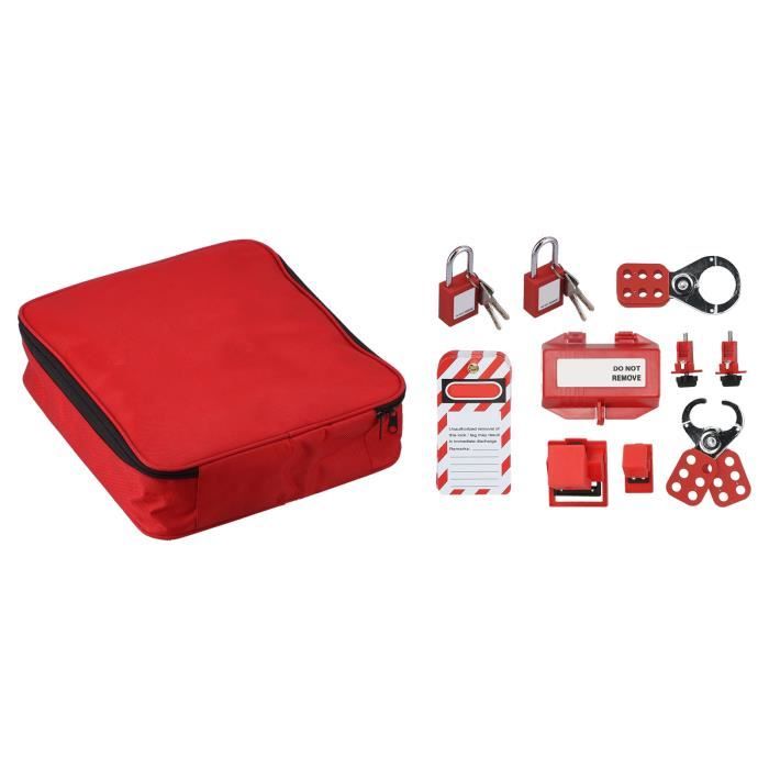 Kit De Lock-out Tagout (LOTO) Industriel - Cadenas, Hasps, étiquettes, Boîte De Verrouillage - Sécurité électrique Et Mécanique
