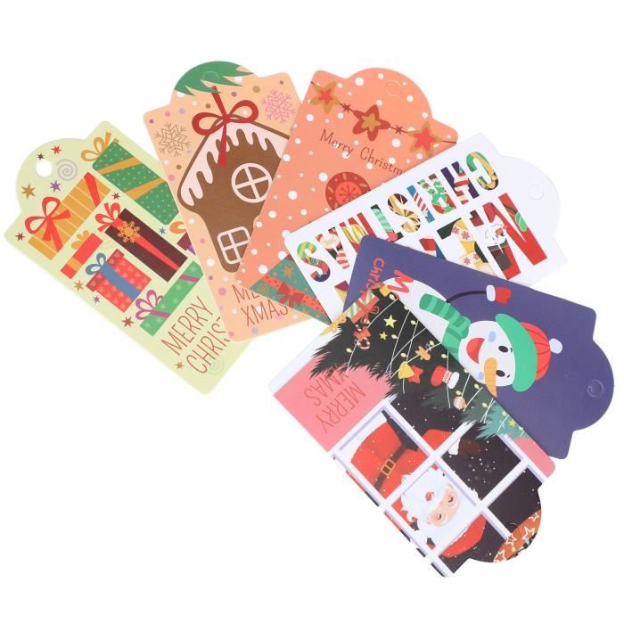 Lot D'étiquettes Cadeaux Auto-adhésives De Noël - Assortiment Traditionnel Pour Emballages