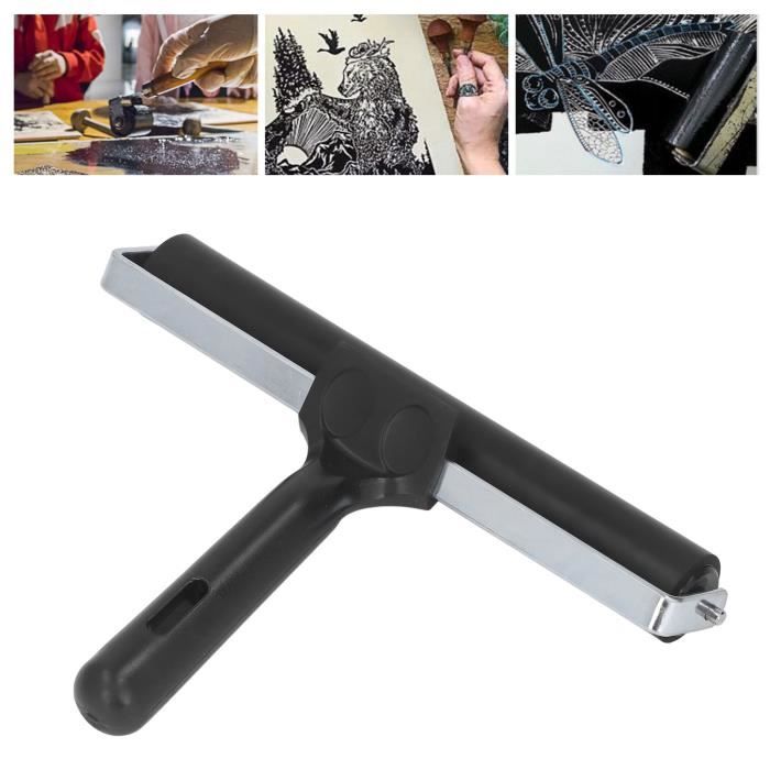 Zerodis Rouleaux En Caoutchouc, Pinceau En Caoutchouc Souple Brayer Applicateur D'encre Rouleau En Caoutchouc élastique Outil De Peinture à L' Huile D'artisanat D'art Pour La Gravure D'albums(10cm