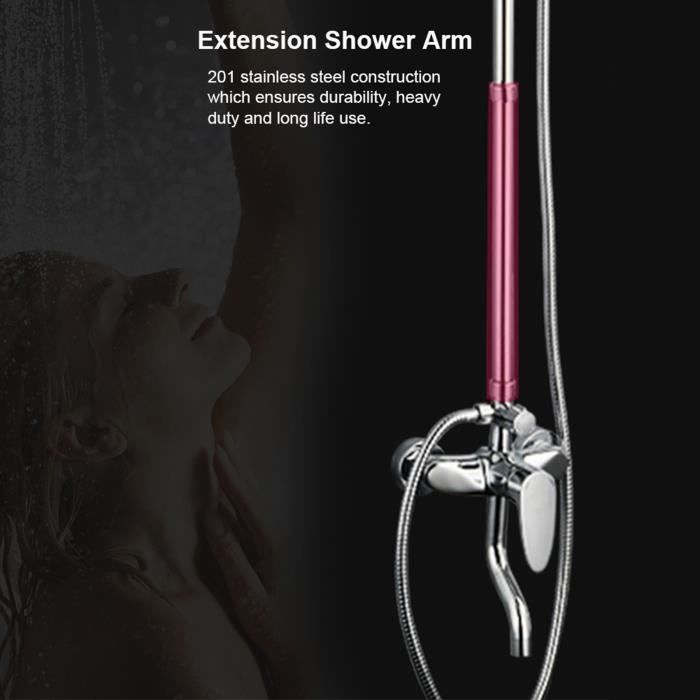 Fdit Rallonge de bras de douche Extension de bras de douche Tube d