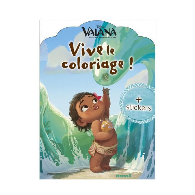 Livre De Coloriage Disney Vaiana Vive Le Coloriage Cdiscount Beaux Arts Et Loisirs Creatifs