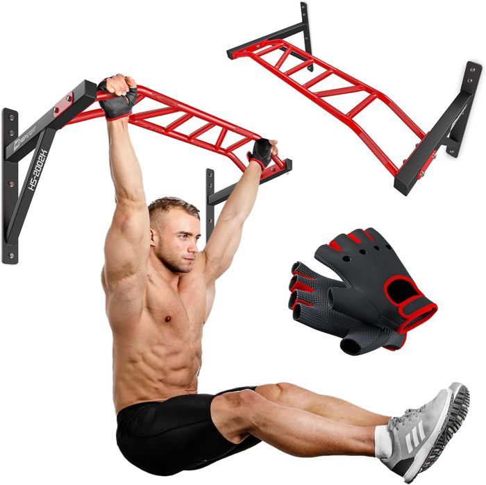 Hop-Sport Barre de Traction Murale Multiprise HS-2002K Multifonctionnelle pour la Maison 14 Variations Préhension Charge 150 kg