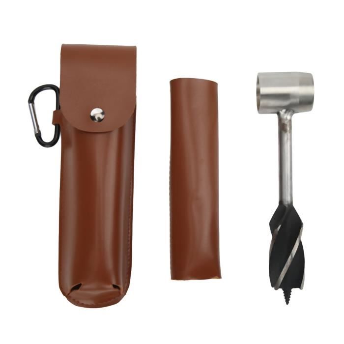Tarière à Main De Survie - Outil Multifonction Manuel D'urgence - 16 Cm