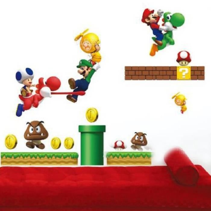 Personnalisé Tout Nom Super Mario Applique Murale 3D Art Autocollant Vinyle Pièce Chambre À Coucher 9 Personnalisé Tout Nom Super Mario Applique Murale 3D Art Autocollant Vinyle Pièce Chambre À Coucher 9