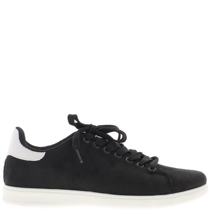 basket homme noir semelle blanche