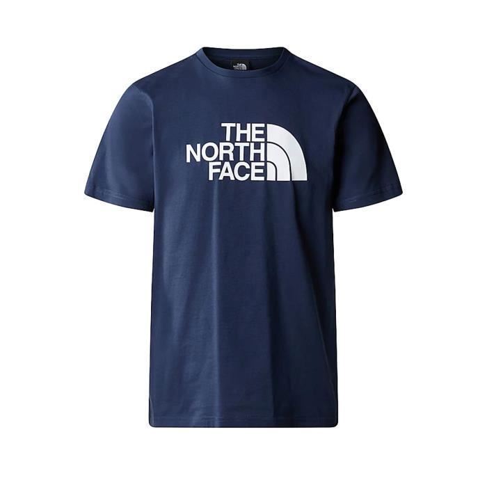 T-shirt coton gros logo imprimé The North Face Homme Bleu