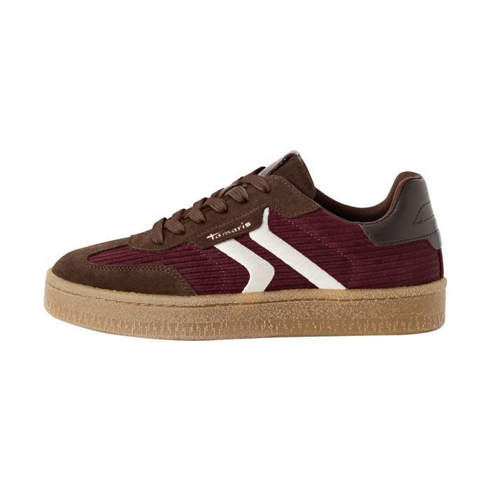 tamaris Basket Basse Cuir Tamaris - Merlot Comb