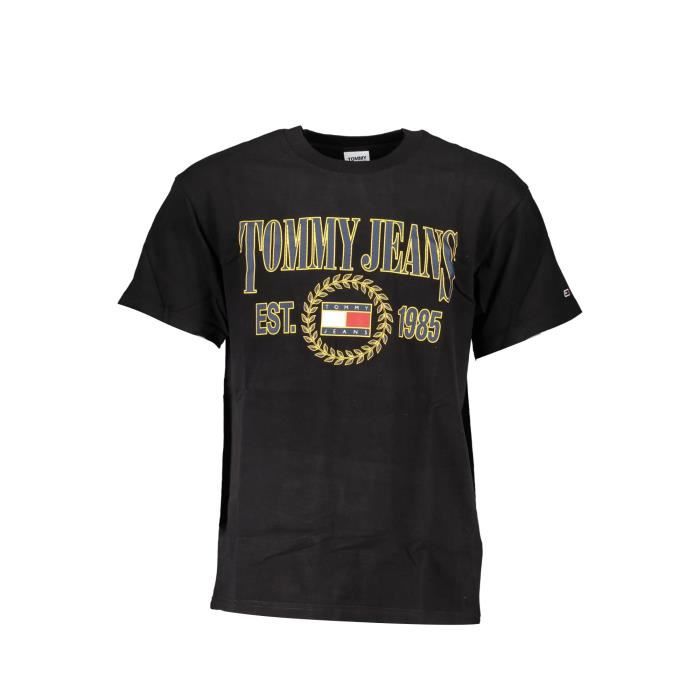 TOMMY HILFIGER T-shirt Homme Noir Textile SF18668