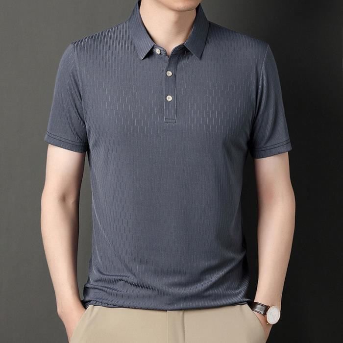 Generisch Survêtement Pour Homme - Manches Mi-longues - Chemise De Loisirs Et Pantalon De Sport - 2 Pièces - Décontracté - Couleur Unie - Avec Boutons - Simple - Tendance - Léger Et Aéré - 2 Pièces