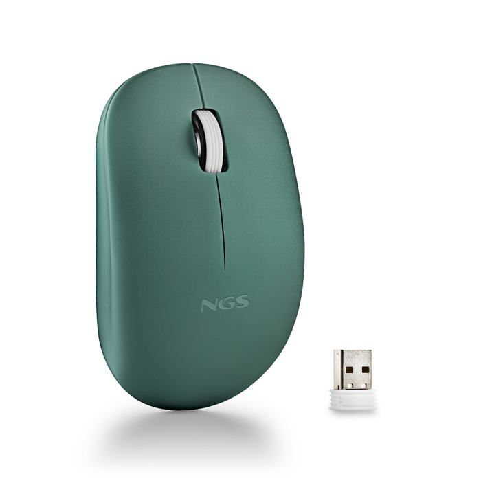 Souris optique sans fil – NGS – FOG PRO GREEN – 1000 DPI – Boutons silencieux – Couleur verte