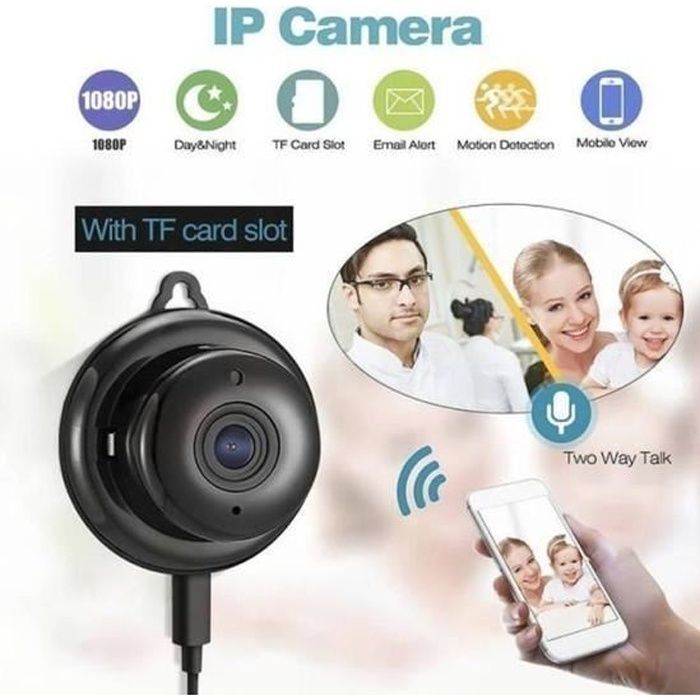 HD  1080P IP WIFI Sans Fil Caché Caméra Sécurité  Vidéo  Surveillance 