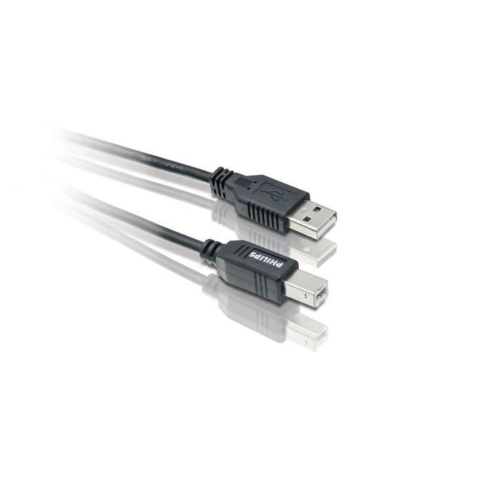 Câble USB A vers B PHILIPS SWU2002T 180 Moulé