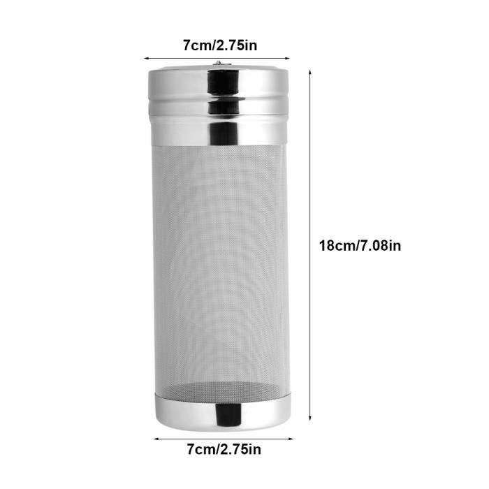 Filtre à Houblon En Acier Inoxydable 300 Microns - Pour Brassage Bière Maison - 2 Tailles Au Choix