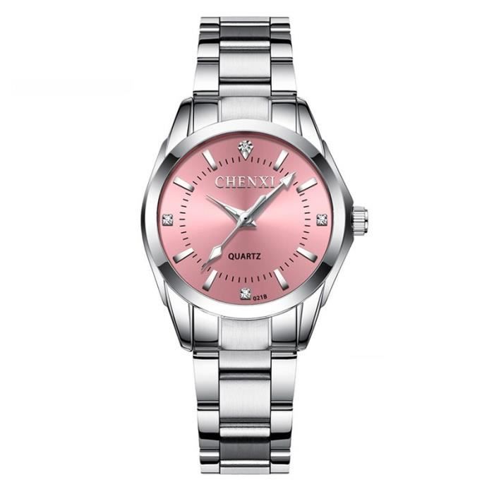 Montre dorée paillette strass argent, montre milanaise femme livré 48h