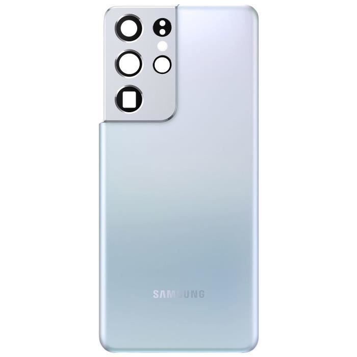 Cache Batterie Samsung S21 Ultra Façade Arrière Originale Samsung Argent fantôme Gris