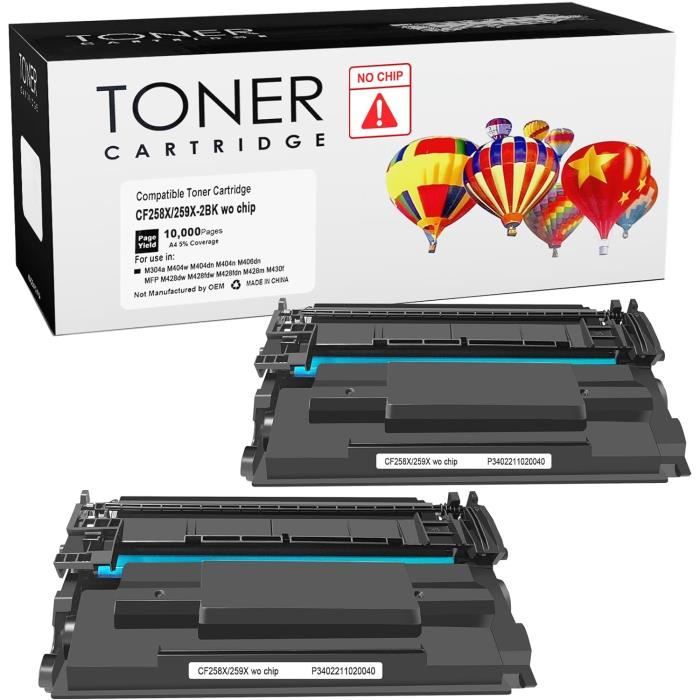 Compatible 59X Cf259X Toner Cartouche Pour Hp Laserjet Pro M404 M404N ...