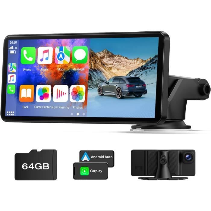 Dashcam Auto Volam Draadloos CarPlay Display 6,86 Inch - Met Geïntegreerde Dashcam 2,5K, Android Auto, Bluetooth, FM-zender, 64GB SD-kaart Draadloze Carplay Autoradio Dashcam Auto Volam Draadloos CarPlay Display 6,86 Inch - Met Geïntegreerde Dashcam 2,5K, Android Auto, Bluetooth, FM-zender, 64GB SD-kaart Draadloze Carplay Autoradio