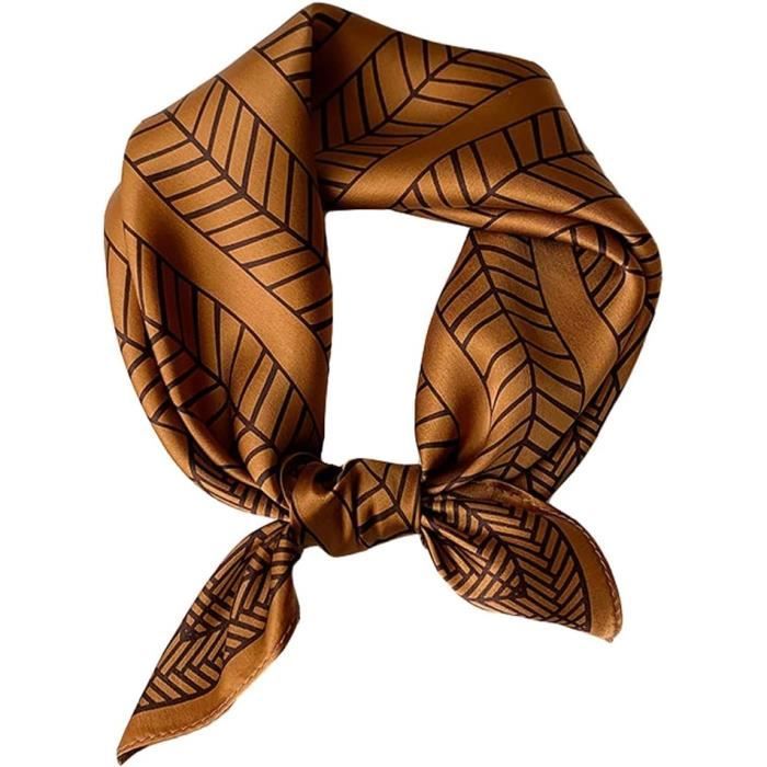 Foulard en twill de soie - Echoes Garden Indigo