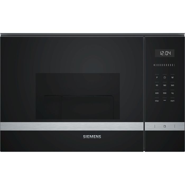 Siemens - micro-ondes grill encastrable 25l 900w inox - be555lms0