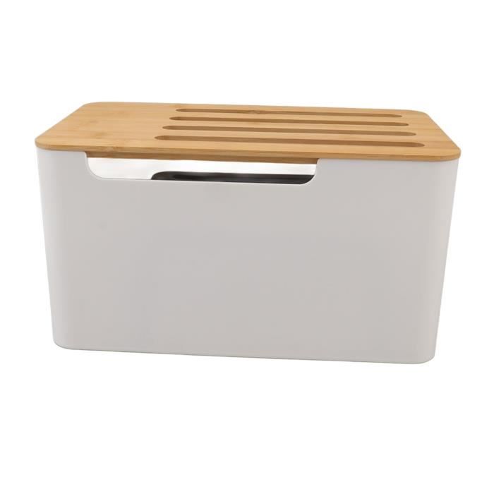 Boîte de rangement pour routeur - SONEW - Moderne - Plastique et bambou ...