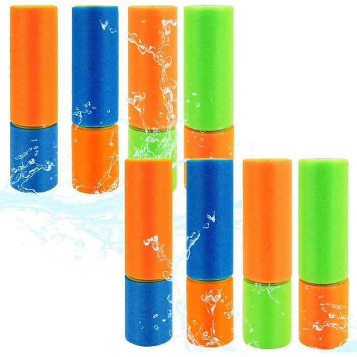 Smart-Planet Lot De 2 Pistolets à Eau En Mousse 33cm - Liquidator Bleu/Orange Portée 7m