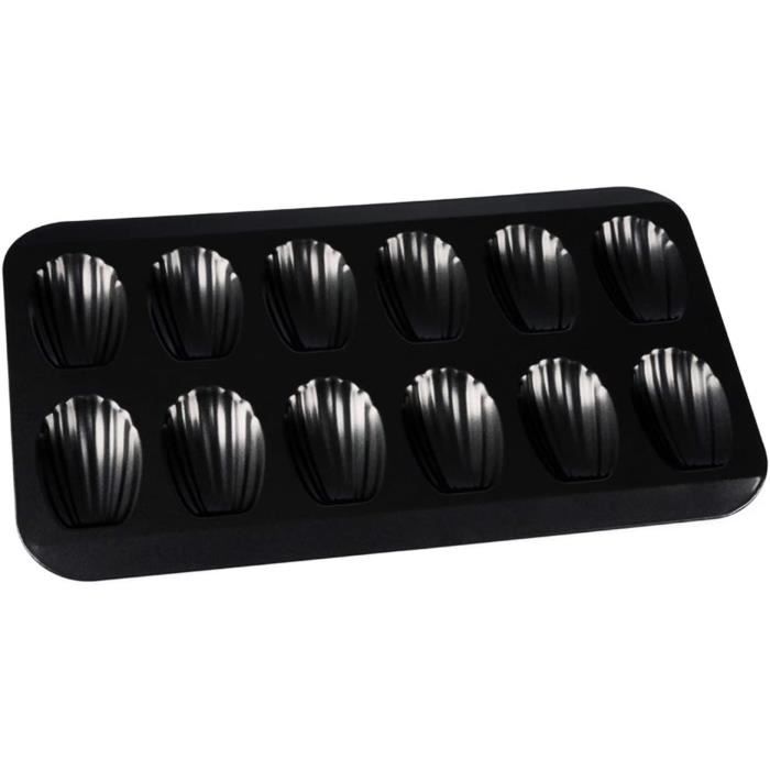 2 Moules Madeleine Silicone - 9 Cavités Antiadhésives - Avec Brosse - Pour Pâtisserie Et Chocolat
