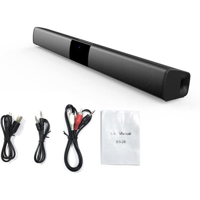 4 HautParleurs 20 W Pour Home Cinéma Son 3D Sans Fil Avec Câble RcaAuxUsb Haute