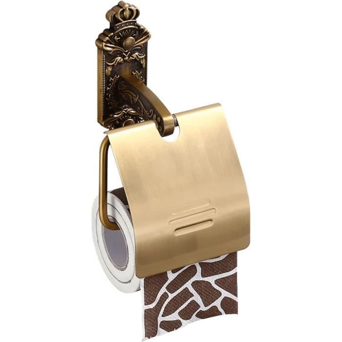 Porte Papier Toilette Mural Ancien - Céramique Blanche - Style Art Déco - Vintage