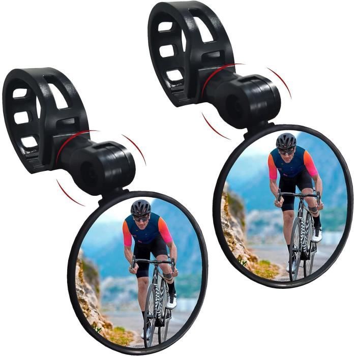 Rétroviseurs Pour Vélo - Lot De 2, Convexes, Réglables à 360°, Pour Guidon De 0.86 à 1.25 Pouces