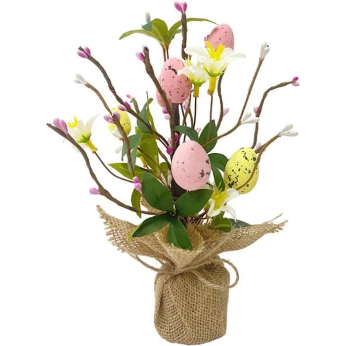 Oeufs De Pâques à Suspendre Com-four – Lot De 18, 7 Cm – Décorations Mouchetées Vertes – Pour Buisson Et Intérieur