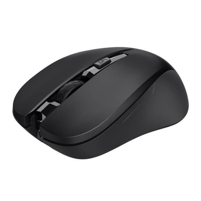 Trust Mydo Souris sans Fil avec Boutons Silencieux, 2.4GHz, Microrécepteur USB, Souris PC Optique pour Ordinateur Portable, Mac