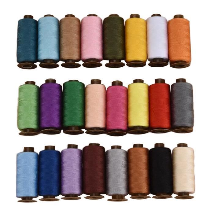 Kit De Fils à Coudre 36 Couleurs - 400 Yards Par Bobine
