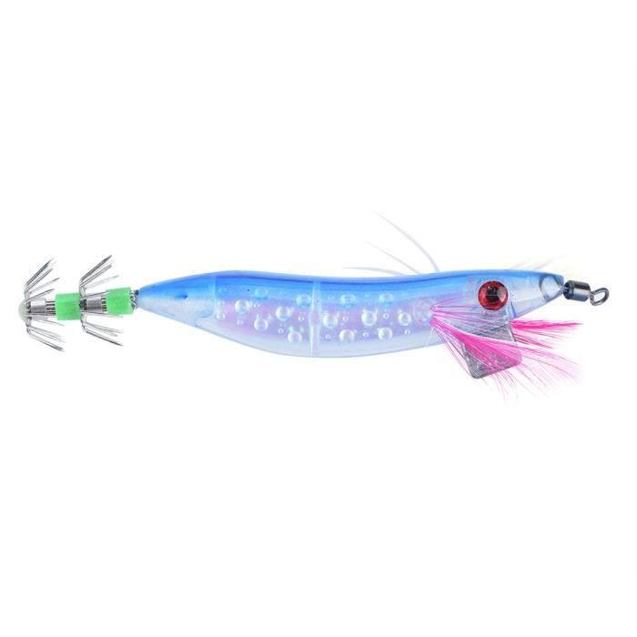 Leurre De Pêche Type 'Squid Jig' Brillant Dans Le Noir - Environ 7.5 Cm, En ABS, Pour Calmar, Seiche Et Poissons