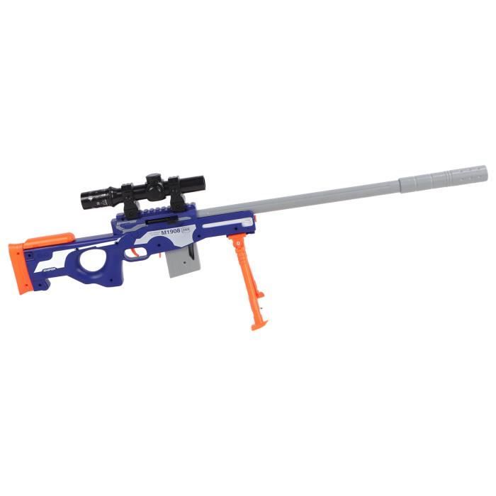 Fusil Lance-balles 25 Cm – 12 Balles En Plastique – Jeu D'action Intérieur/extérieur – Dès 3 Ans