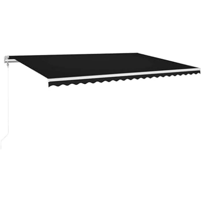 Vidaxl Auvent automatique et capteur de vent/LED 500x300 cm