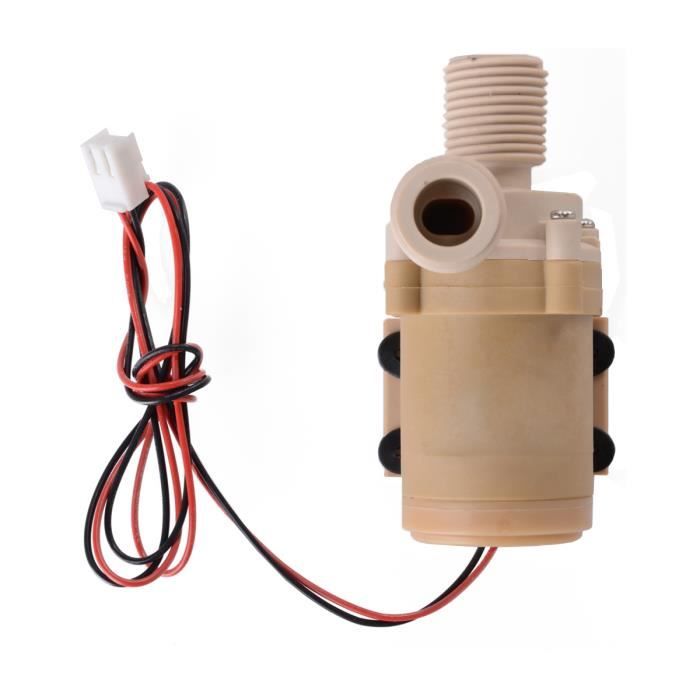 ruiruiNIE 12V Solaire Pompe /à Eau Chaude Circulation 212 /° F Moteur Brushless Haute Pression 12V Pompe