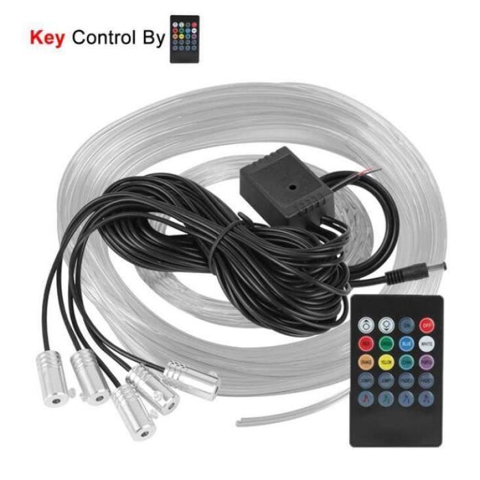 Lampe LED USB Ambiance Pour Voiture - Mini Lumière Néon - 2 LEDs - 5V - Pour Habitacle Ou Bureau