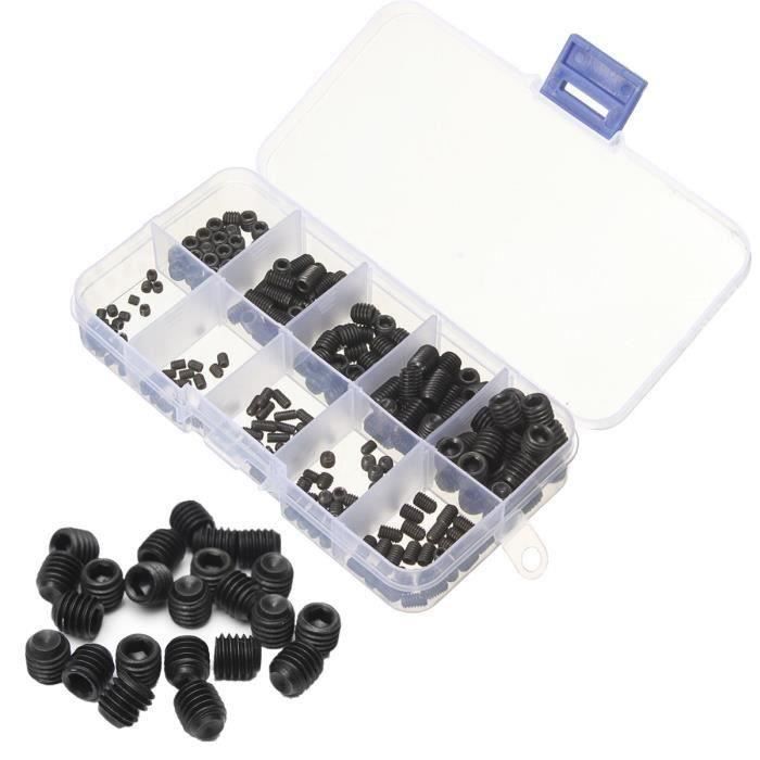 25 Vis Autoperceuses Hexagonal Rondelle 1/4x1-1/4 Carbone Métal – Uxcell – Lot