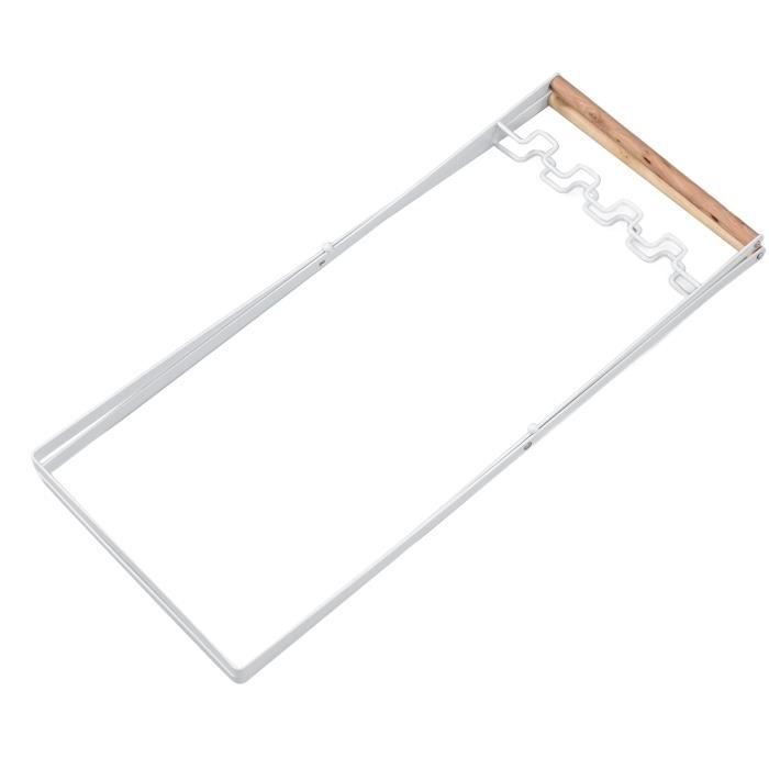 Support de sac poubelle portable, pliable en fil de fer, support de poubelle d'extérieur pour camping, barbecue, pique-nique, cuisine, feuilles, cour
