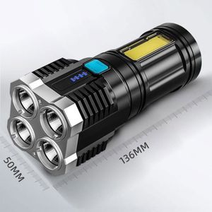 Lampe torche LED rechargeable haute luminosité, 5000 lumens, avec batterie,  zoomable, étanche IPX6, 5 modes, lampe de poche pu[177] - Cdiscount  Bricolage