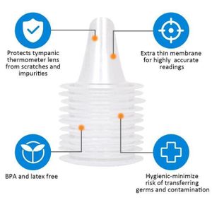 Lot De 40 Embouts Jetables Pour Thermomètre Auriculaire Braun Thermoscan - Neufs, Transparents - Hygiène Parfaite