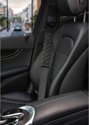 Housse De Ceinture De Sécurité Auto Noire - 1 Pièce Universelle - Coussin D'épaule Confort - Neuf Jonjea