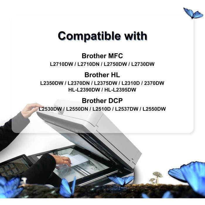 Imprimante laser noir et blanc Brother HL-L2310D + Toner Brother TN2410 Noir  • • Informatique - Tablette - Cdiscount Informatique